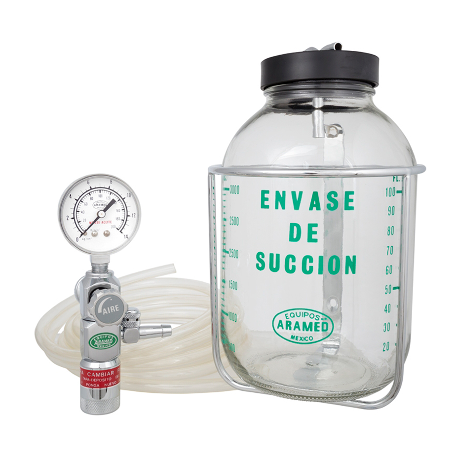 Equipo de Succión Sencillo Aramed 1 galón Conexión Aramed 12